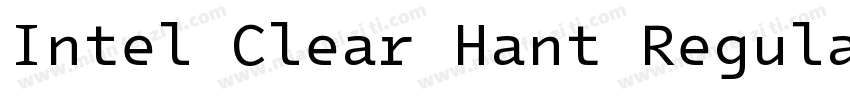 Intel Clear Hant Regular字体转换